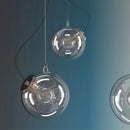 Glass ball pendant light for romantic interiors and restaurants