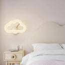 Rainbow cloud LED wall light for children's room