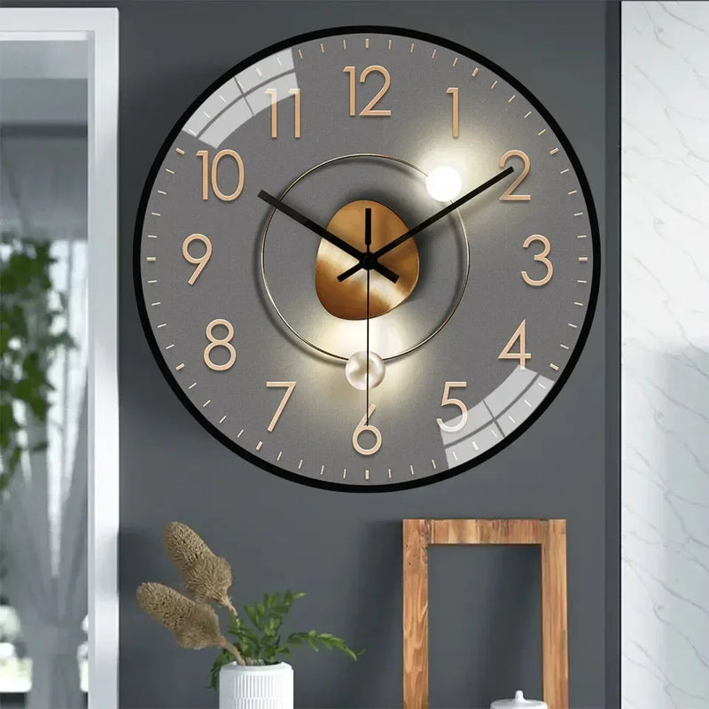 silent wall clock battery operated modern design for any space