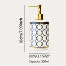 luxury ceramic soap dispenser for hotel refillable