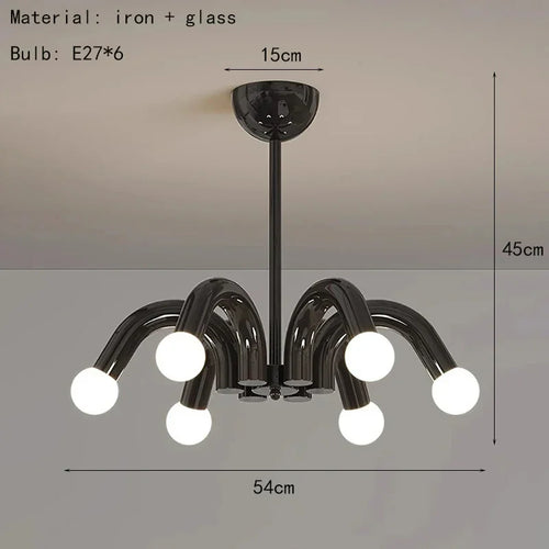 Modern milky white LED pendant light, living room, bedroom, children's room, creative decoration pendant light - vue 12 sur 11