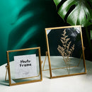 Gold metal photo frame nordic wall decoration for baby and family