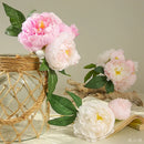 Silk peony bouquet for elegant interior decoration