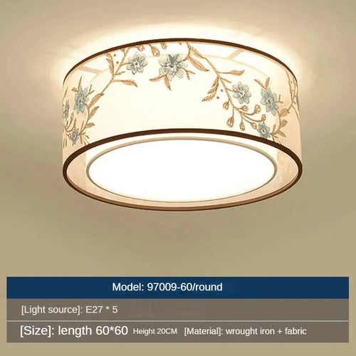 Modern Chinese style pendant light for a simple atmosphere - vue 13 sur 19