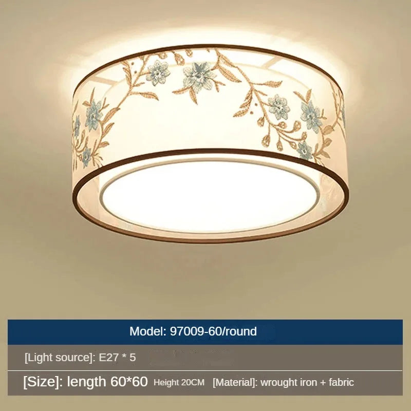Modern Chinese style pendant light for a simple atmosphere - vue 12 sur 19