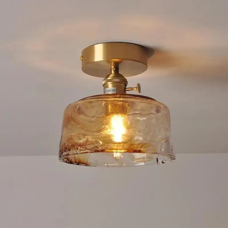Elegant nordic stained glass chandelier