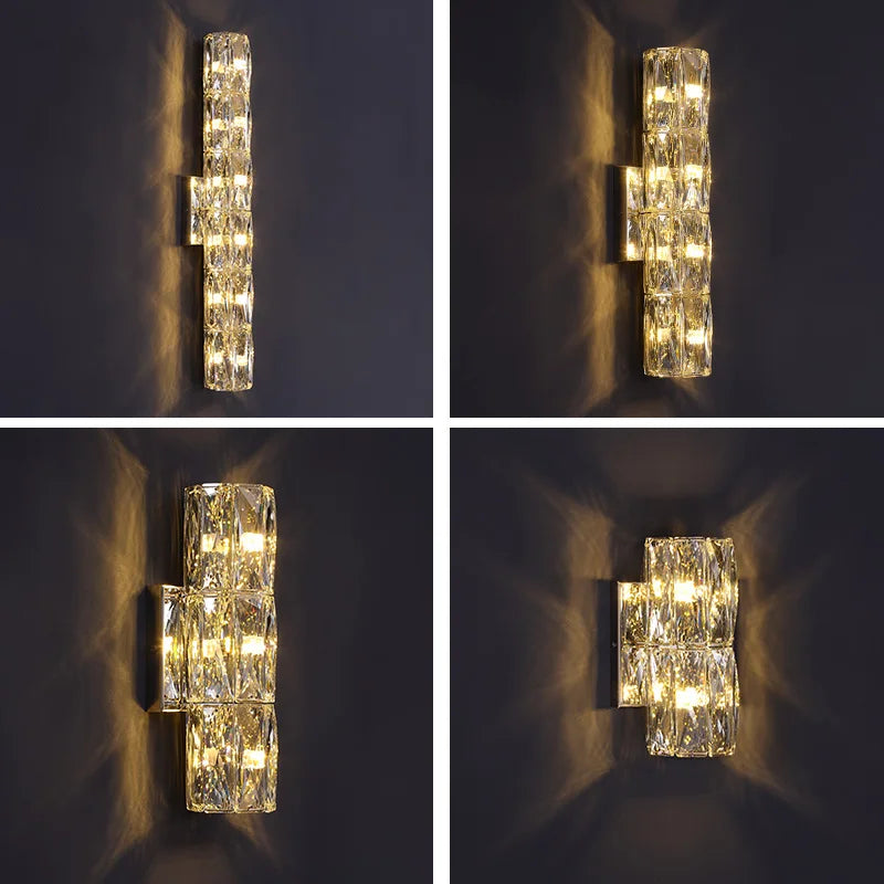 K9 crystal LED wall light modern luxury lighting