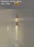 Adjustable nordic clear glass light tube pendant