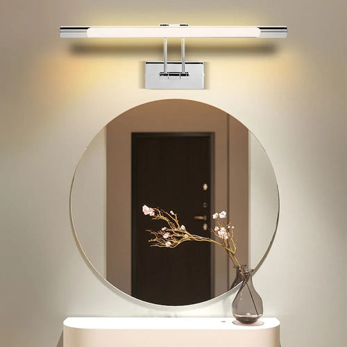 Modern adjustable angle waterproof LED mirror wall light