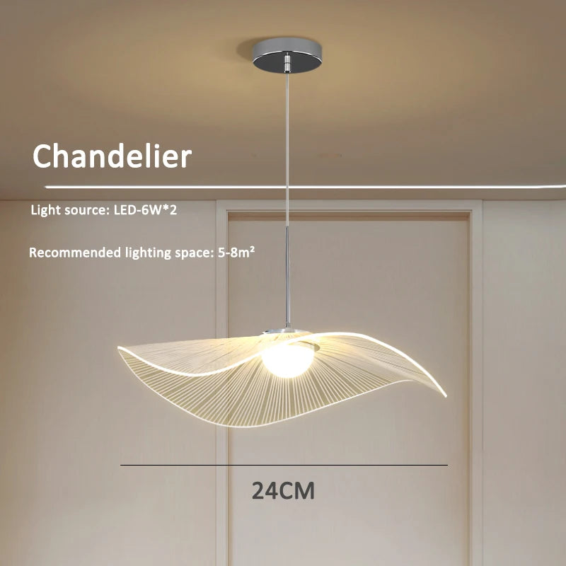Modern nordic minimalist acrylic chandelier with creative design