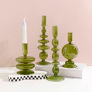 European glass candle holder for decoration and weddings