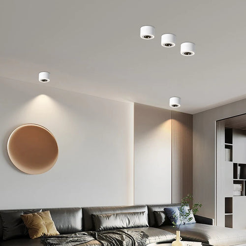 Bold anti-glare square LED surface mounted ceiling light - vue 3 sur 16