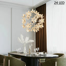 Modern LED crystal dandelion round ball chandelier sandyha