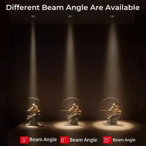 Anti-glare recessed LED ceiling light for indoor lighting - vue 5 sur 12