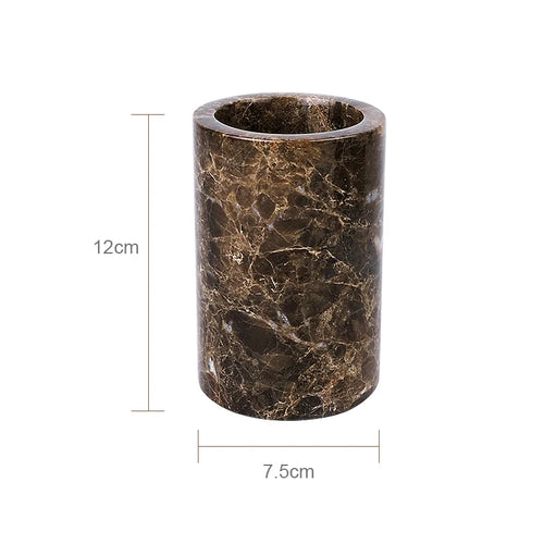 natural marble bathroom accessories luxury set - vue 18 sur 27