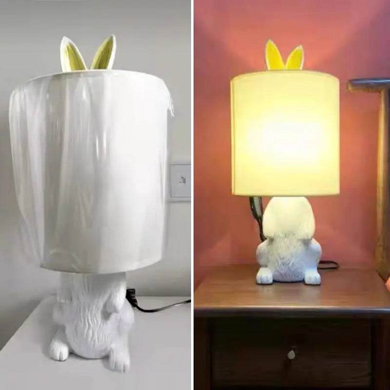 Modern rabbit table lamp for indoor lighting - vue 8 sur 8
