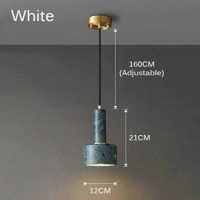 Marble pendant light for modern interior décor