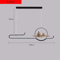 Chinese style pendant light for a zen and modern atmosphere