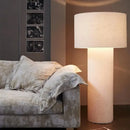 tubular fabric LED floor lamp for modern lighting