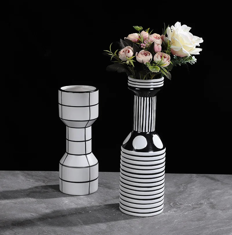 vase créatif nordique style abstrait pour arrangement floral - vue 6 sur 12