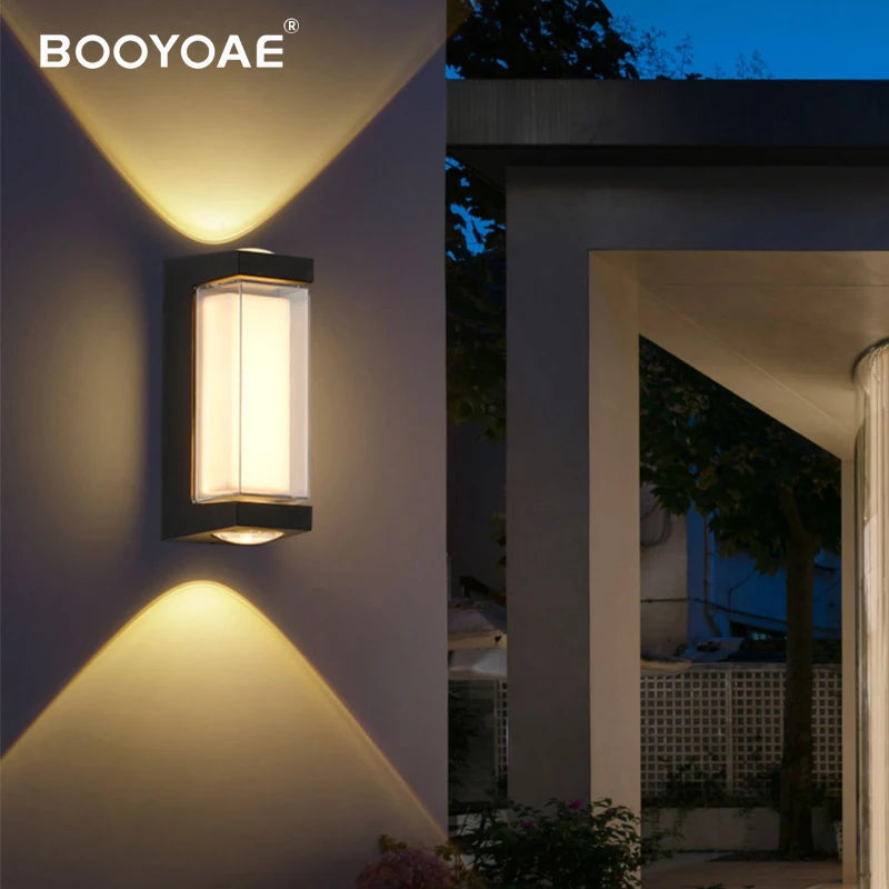 Modern waterproof wall light IP65 for porch, walkway, balcony, front door, garage and garden outdoor lighting