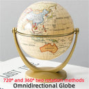 Educational globe in English with 720 and 360 degree rotation