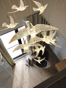 Minimalist acrylic chandelier for modern interior lighting