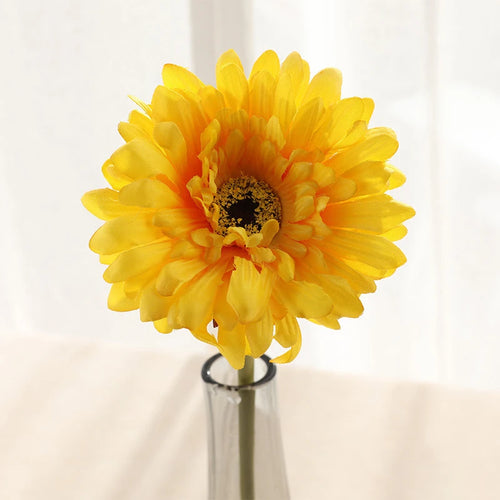 Set of artificial gerbera flower heads for indoor and outdoor decoration - vue 9 sur 11