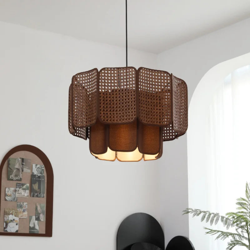Japanese wabi sabi chandelier for restaurant and vintage tea room