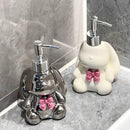 ceramic bottles soap dispensers cute rabbit bathroom accessories