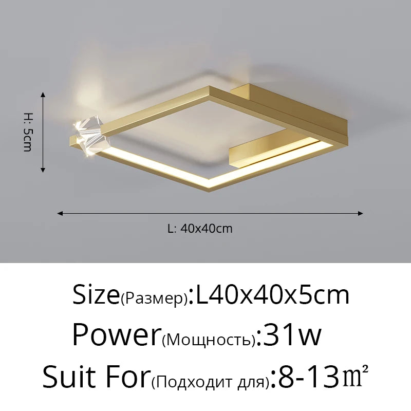 Ultra-thin LED chandelier for all indoor spaces