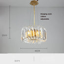Art deco crystal glass dimmable chandelier 2024 trend