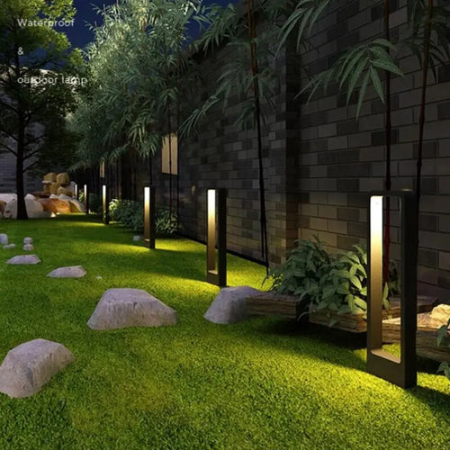 Modern aluminium LED garden lamp for outdoor and landscape - vue 6 sur 7