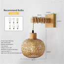 Vintage bedside wall light with switch