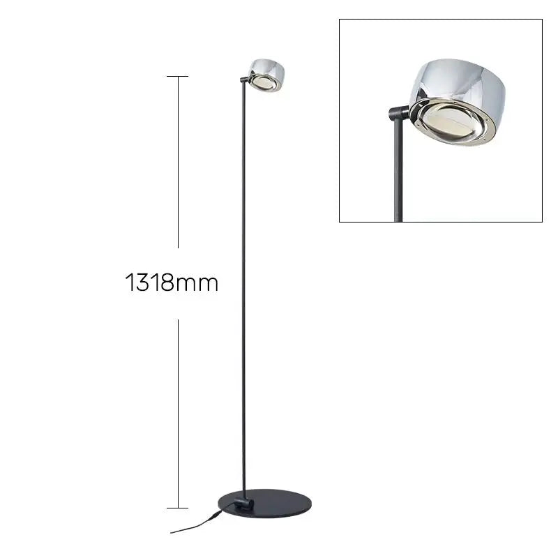 Minimalist floor lamp with adjustable brightness for modern decor