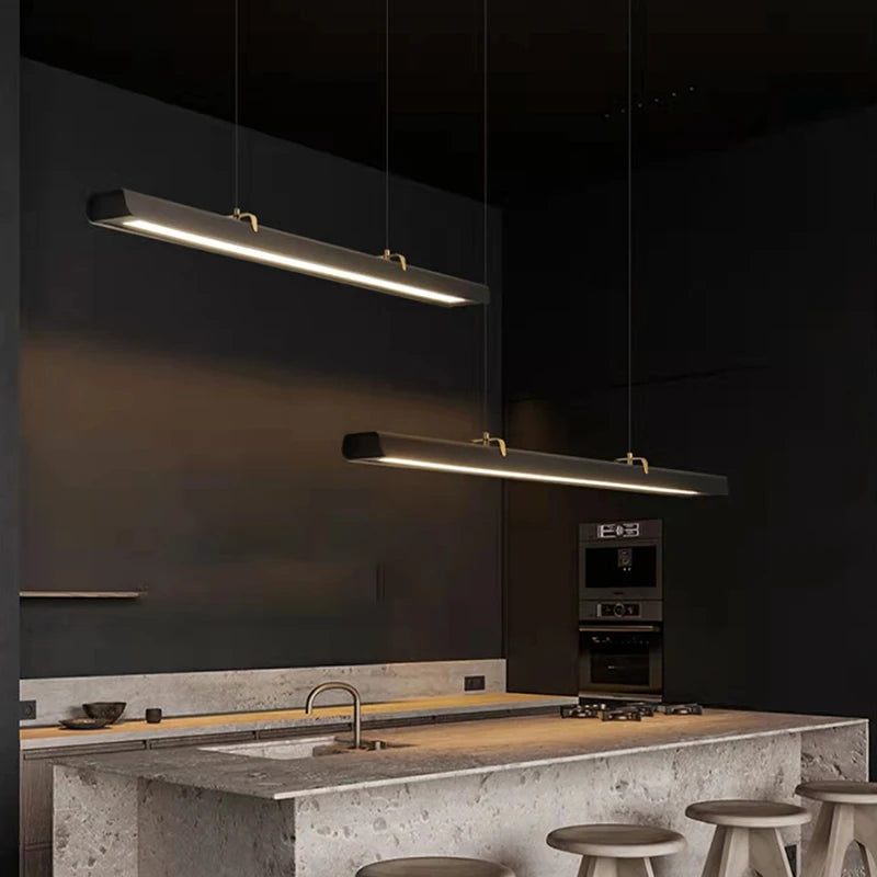 Minimalist LED ceiling pendant light for restaurant, bar or shop