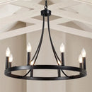 American wrought iron crystal chandelier ceiling light e14 LED candle 5-light indoor fixture