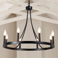 American wrought iron crystal chandelier ceiling light e14 LED candle 5-light indoor fixture