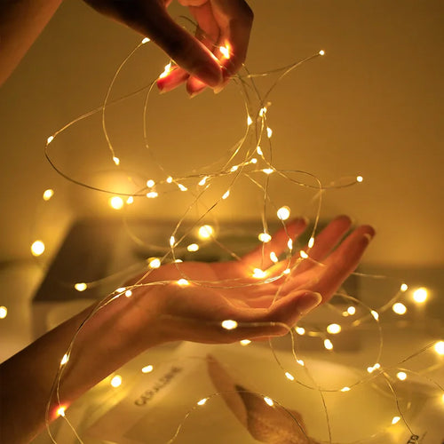 Set of 5 LED string lights for festive decorations - vue 4 sur 11