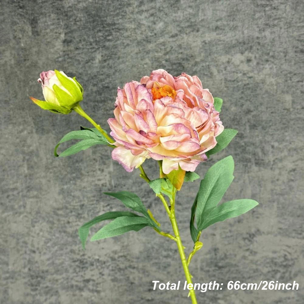 Silk artificial peony bouquet for weddings and home decor - vue 15 sur 21