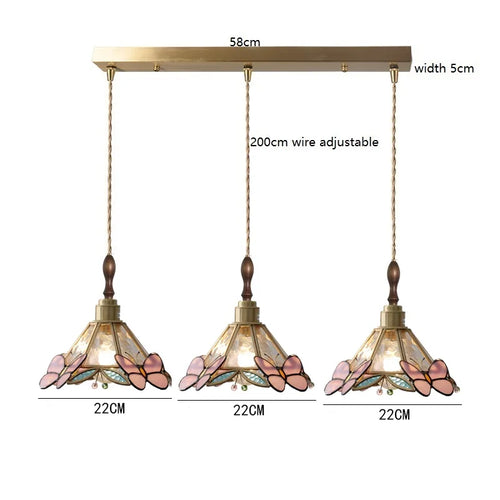 iwhd modern glass copper butterfly LED hand lamp - vue 17 sur 28
