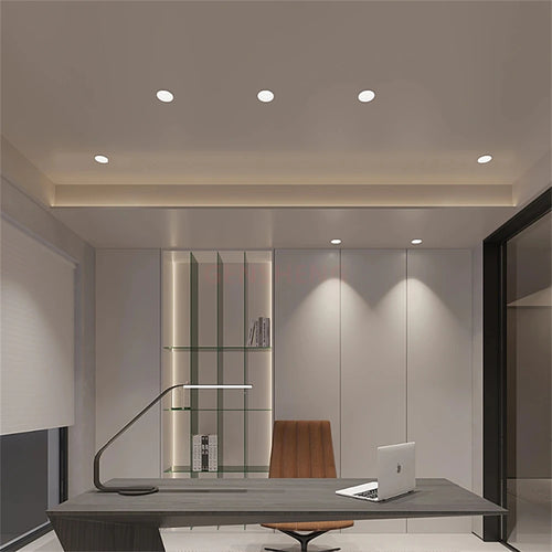 Dimmable recessed LED ceiling light for interior decoration - vue 5 sur 5
