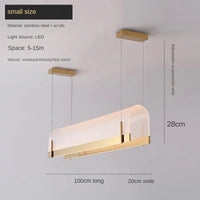Acrylic chandelier for modern bars and restaurants