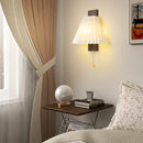 Creative pleated wall light with on/off switch