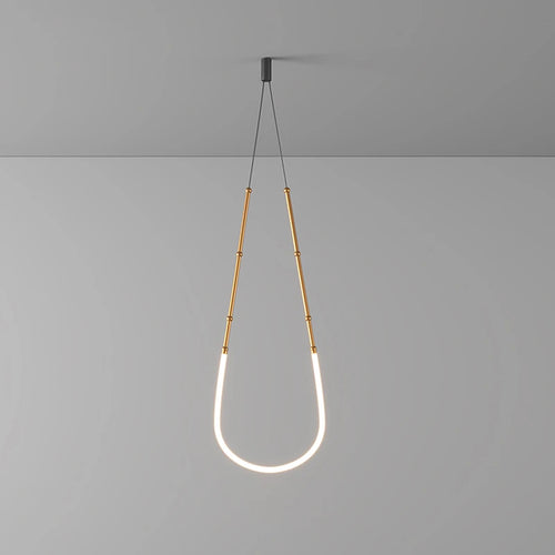 Art deco LED pendant chandelier - vue 6 sur 16