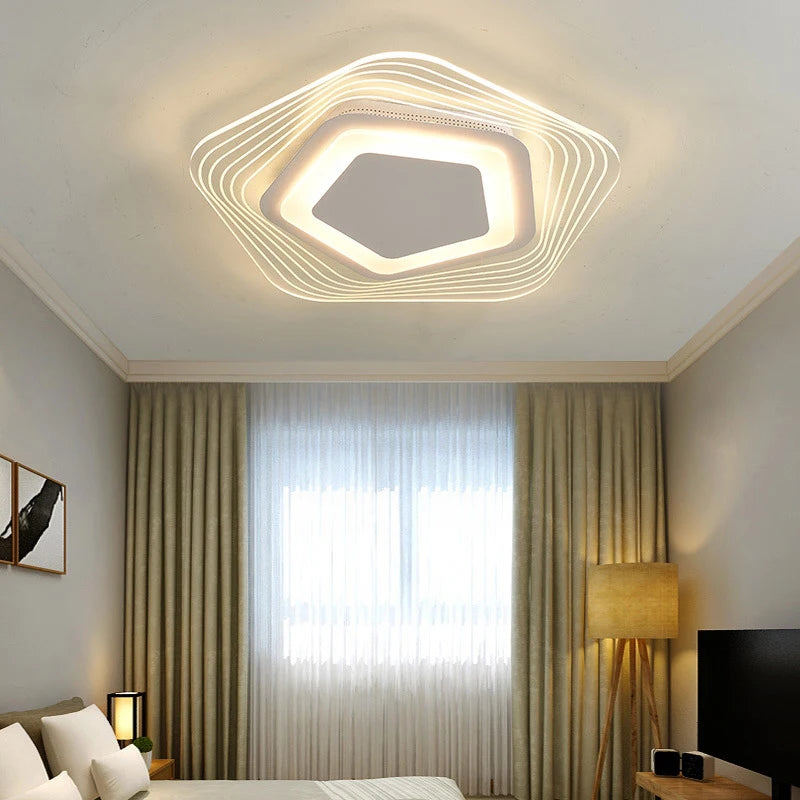 Nordic LED ceiling light modern minimalist lighting five lights