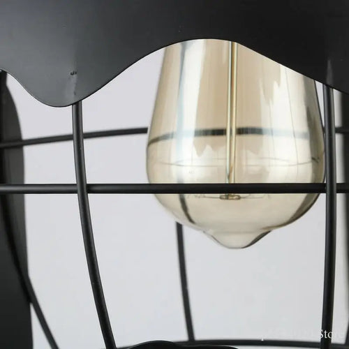 Retro globe pendant light with creative LED lighting - vue 6 sur 6