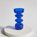 Modern decorative glass candle holder for events and home decor