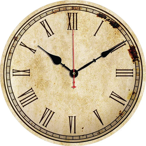 retro silent wall clock for modern home decor - vue 2 sur 19