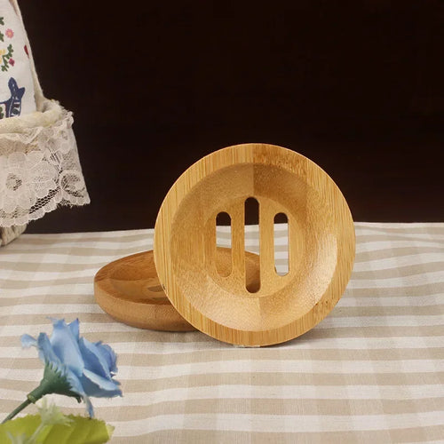 natural bamboo soap box for bathroom - vue 10 sur 11